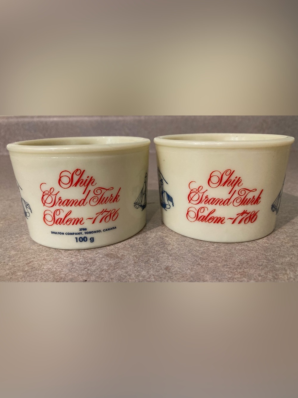 Vintage Old Spice Shaving mugs, set of 2.